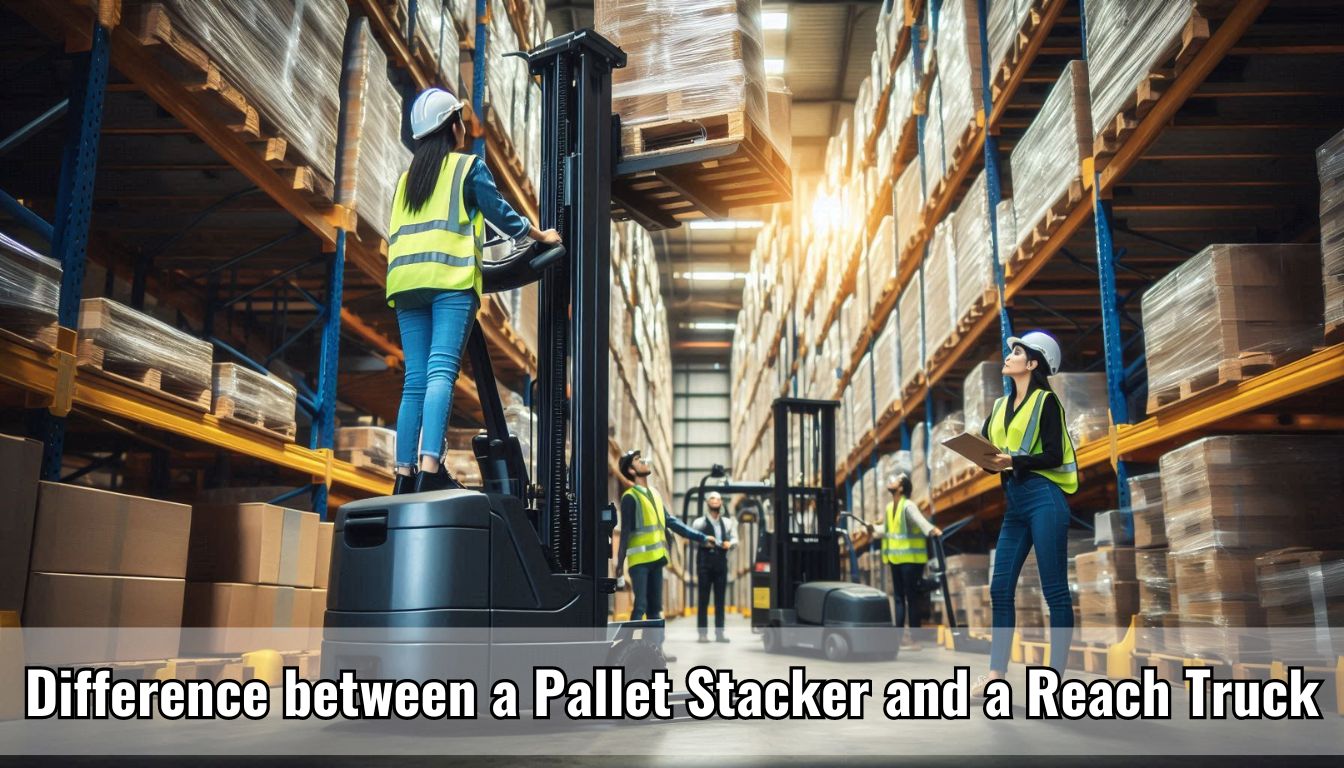 Difference between a Pallet Stacker and a Reach Truck