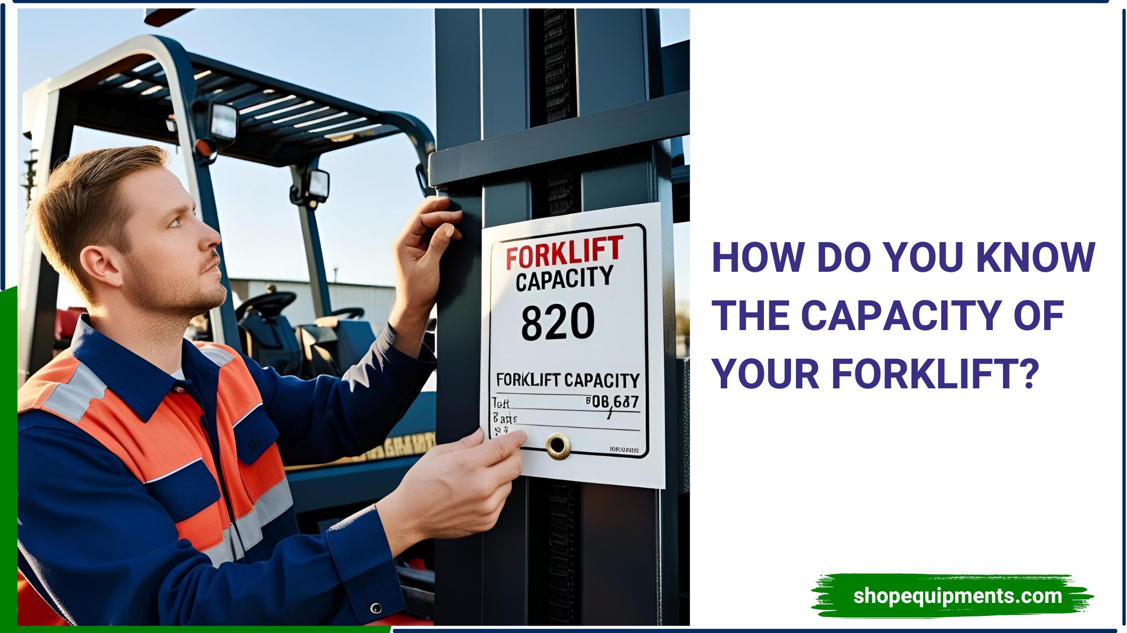 How Do You Know The Capacity Of Your Forklift