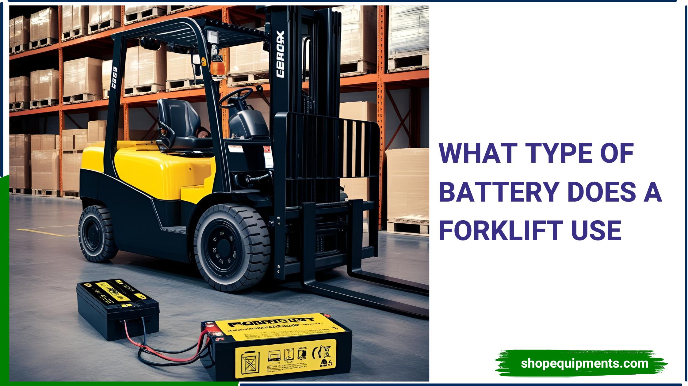 what type of battery does a forklift use